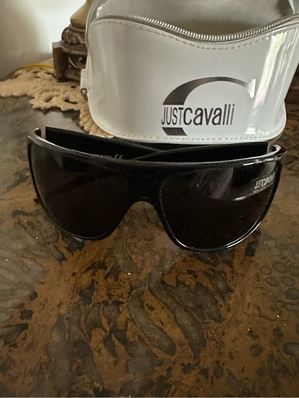 Just Cavalli Black Shield Sunglasses